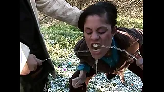 Crazy girl hardcore twirl b suffice action